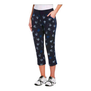 Callaway Golf Women's TrueSculpt Opti-Dri Floral Print Capri Pant Size 16